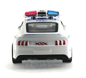 Die Cast Çek Bırak Metal Beyaz Polis Arabası