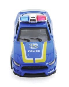 Die Cast Çek Bırak Metal Mavi Polis Arabası