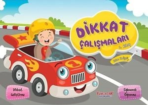 Dikkat Çalışmaları 1. Kitap (Kalem Hediyeli)