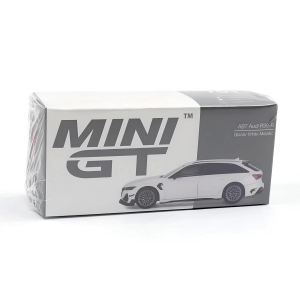 Mini Gt 1/64 ABT Audi RS6-R Glacier White Metallic