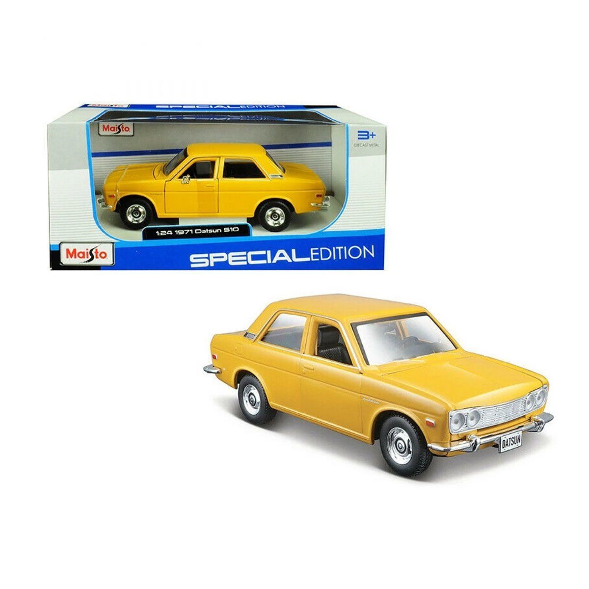 MAY 31818 1:24 1971 Model Araba Datsun 510 -Necotoys