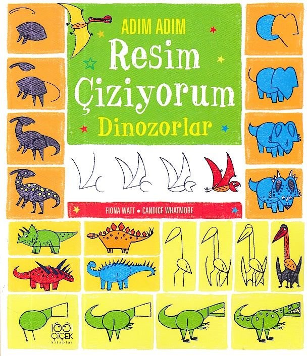 Adım Adım Resim Çiziyorum Dinozorlar