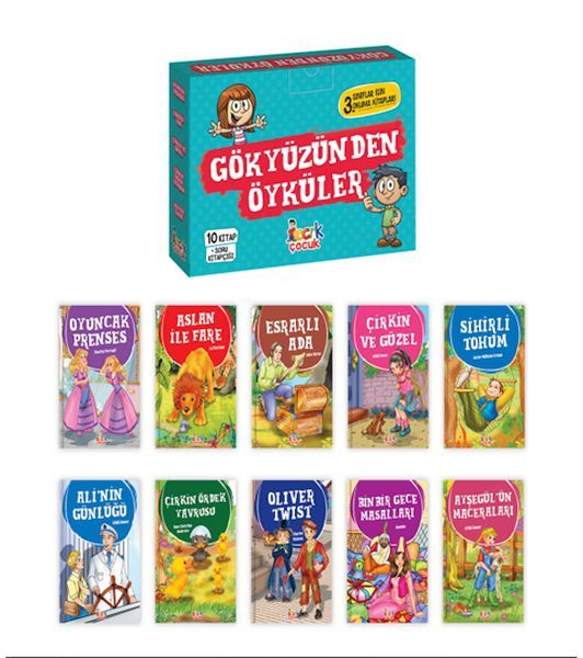 Gökyüzünden Öyküler - (10 Kitap+Soru Kitapçığı)