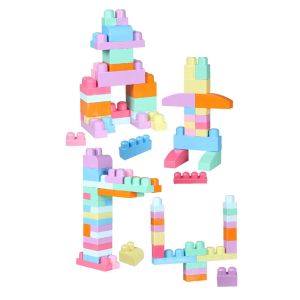 3066 Play Blox Pastel Blok Yapı Oyuncakları 56 Parça ,Kovalı ,1 Yaş ve Üzeri