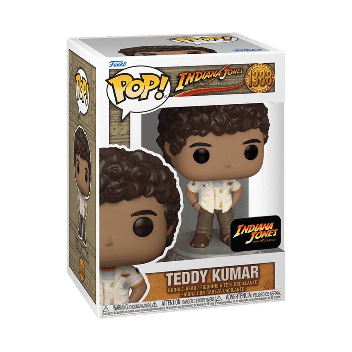 70811 Funko POP Movies: Indiana Jones - Dial Of Destiny Teddy Kumar