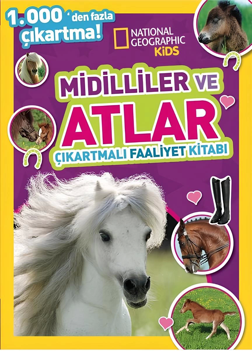 National Geographic Kids Midilliler ve Atlar Çıkartmalı Faaliyet Kitabı