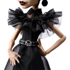 HXJ03 Monster High Wednesday Balo Elbiseli Bebek