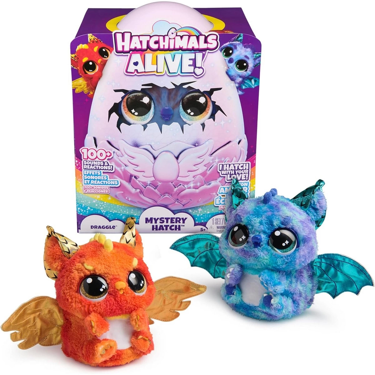 Hatchimals Peluş Simli Draggle