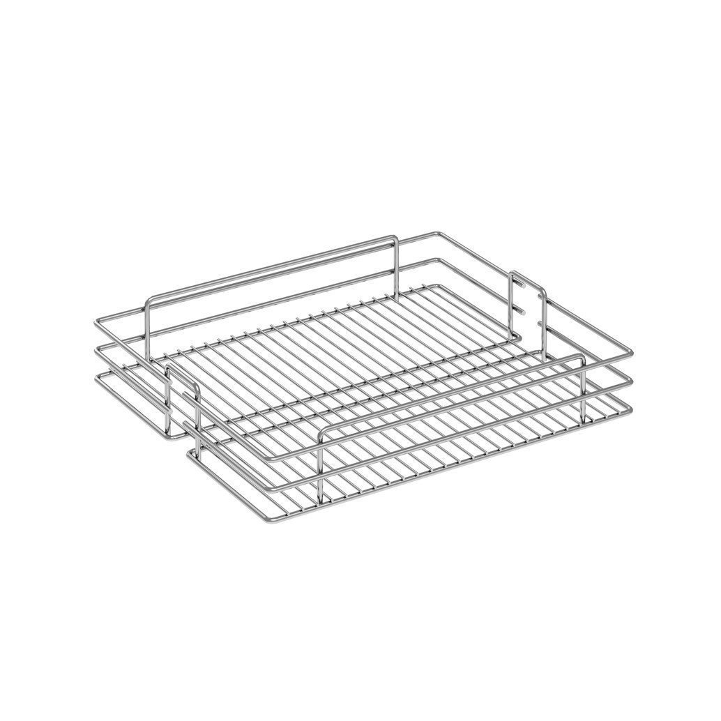 Teleskopik Kiler Bilyalı Raylı Sepeti 45 cm (Frenli) Krom