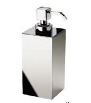 Square Metal Sıvı Sabunluk ( Küçük )-Krom