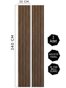 70x240 Cm Akustik Duvar Kaplama Paneli Eko-Lan-102