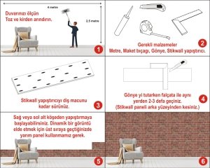 Düz Yüzeyli Dekoratif Strafor Duvar Kaplama Paneli DZ-010