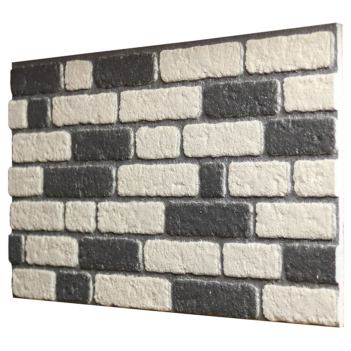 Siyah Beyaz Tuğla Duvar Paneli 689-059