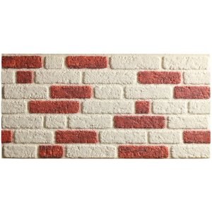 Kırmızı Beyaz Tuğla Duvar Paneli 689-064