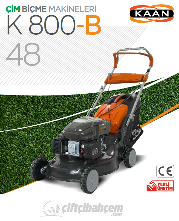 Kaan K800B-48 Benzinli Çim Biçme Makinası