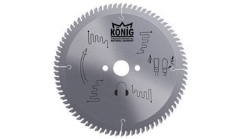 KÖNİG ALM 400-05 /400 4,0 30-32 / 120 Diş Elmas Uçlu Alüminyum ve PVC ( Sessiz) Daire Testere