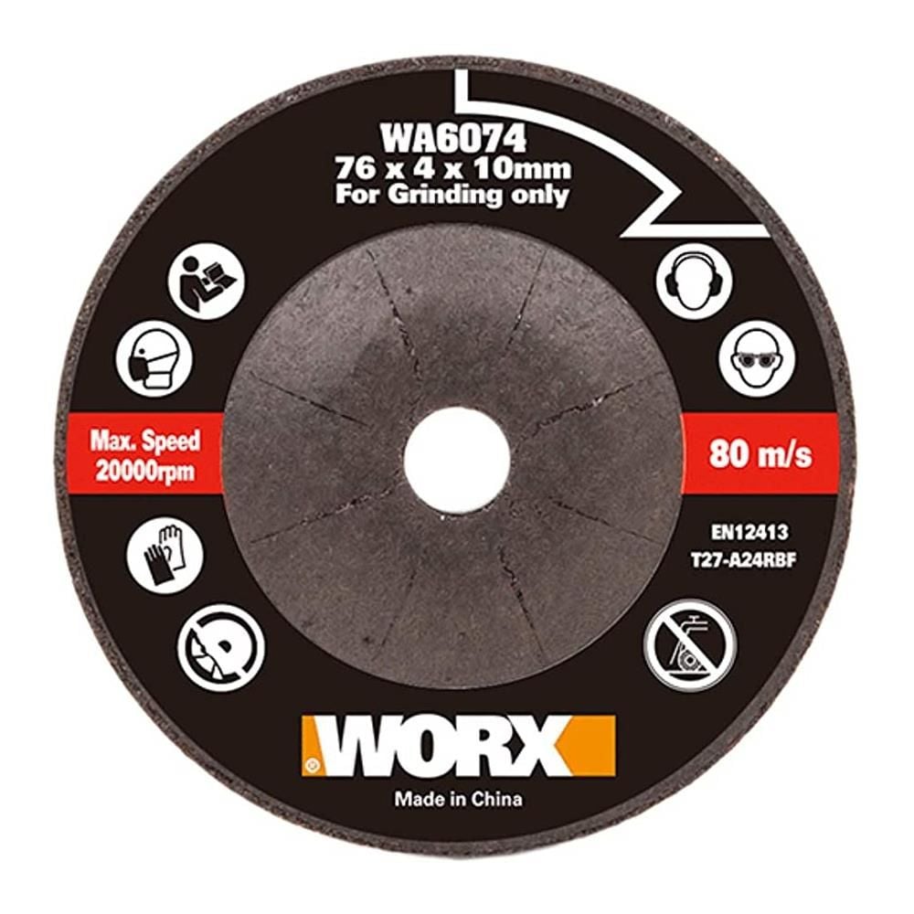 WORX WA6074 WX801 İçin 76x10mm Metal Taşlama Taşı