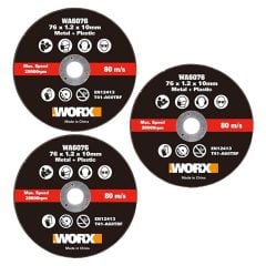 WORX WA6076.3 WX801 İçin 76x10mm 3 Adet Metal ve PVC Kesme Taşı