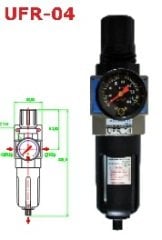 ARISTO UFR-04 FİLTRE REGÜLATÖRÜ HAVA ÇIKIŞI 1/2 G