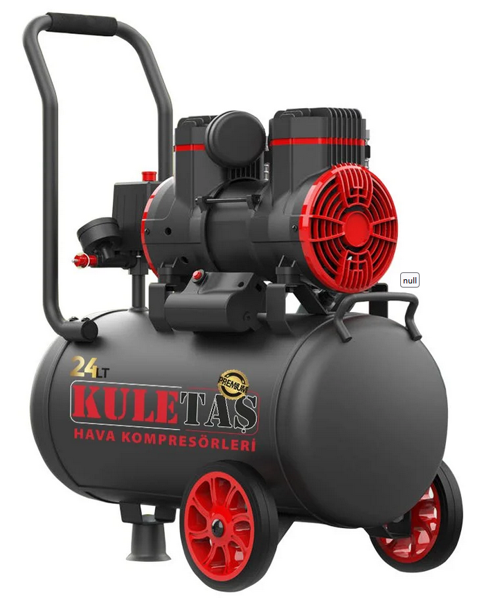 Kuletaş Premium 24 Litre Sessiz Yağsız Hava Kompresörü 2 Hp (İtalyan Tasarım)