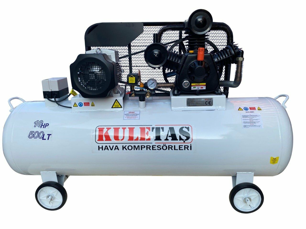 Kuletaş 500 Litre 12 Bar 10 HP Hava Kompresörü