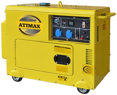 Atimax ADG10ES 9 kVA Kabinli Dizel Marşlı Monofaze