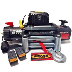 Power Winch 13000 lb Çelik Halatlı Off-Road 4x4 Elektrikli Vinç 12V