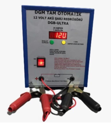 Dgm tam otomatik 12 volt 25 amper tek akülük şarj cihazı