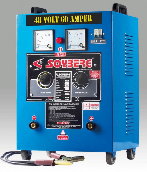 SOYBERG 4 AKÜLÜK SERİ ŞARJ CİHAZI - 460 - 48 Volt 60 Amper