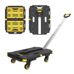 STANLEY PC532B 137kg 62x45cm Dört Tekerli Çekme Kollu Yük ve Paket Taşıma Arabası + FT505 25Kg Katlanır Çok Amaçlı Taşıma Sepeti