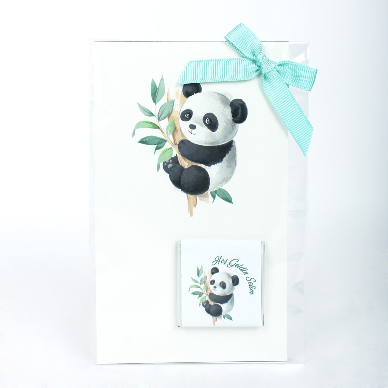 PANDA-Erkek Bebek Kartlı Madlen Çikolatalası