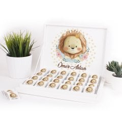 Aslanlı- Karton Kutu Madlen Bebek Çikolatası - KKBC2002