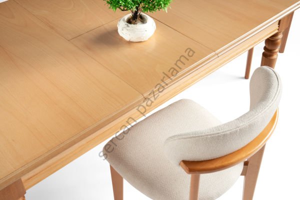 7112-2021 - Elegant Masa Sandalye Takımı - Naturel