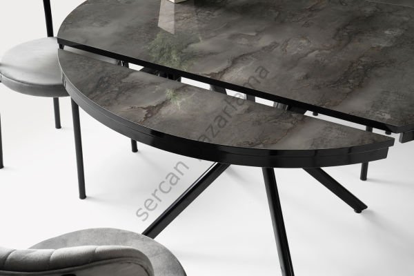 1412 - Bade Masa 73x120 - HighGloss Irony/Siyah