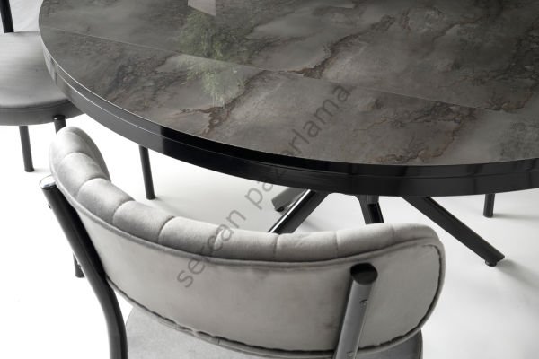 1412 - Bade Masa 73x120 - HighGloss Irony/Siyah