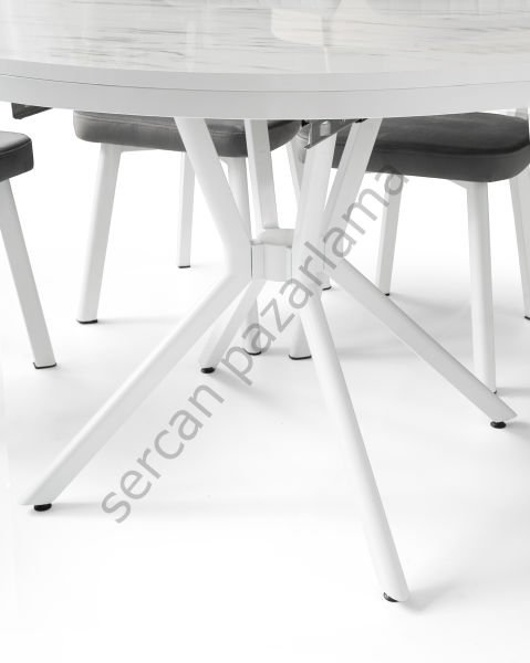 1413 - Bade Masa 73x120 - HighGloss Marmo/Beyaz