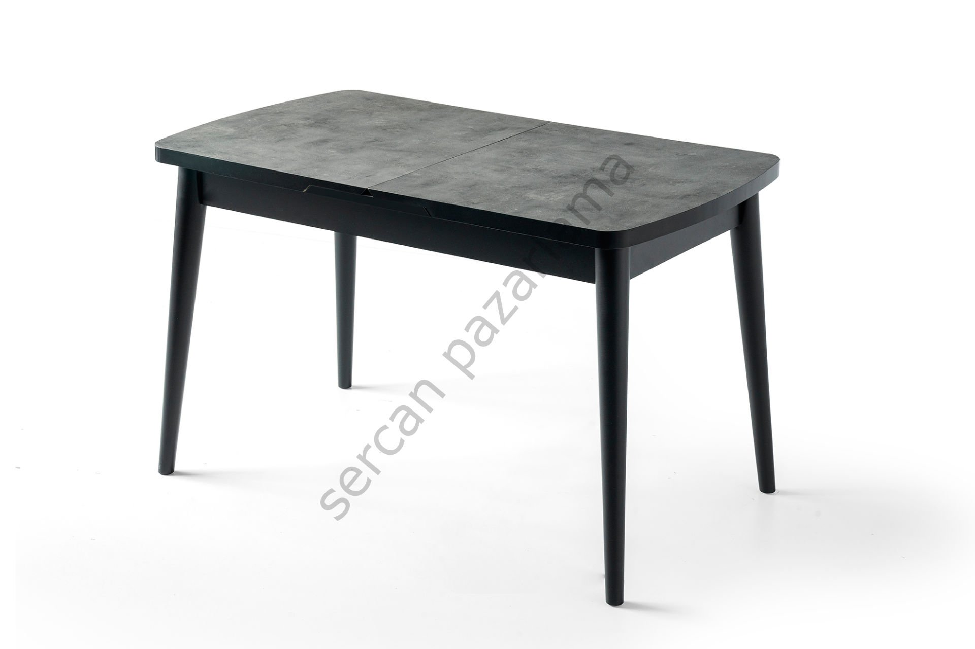 1317 - Kelebek Masa 75x130 - Gri/Siyah