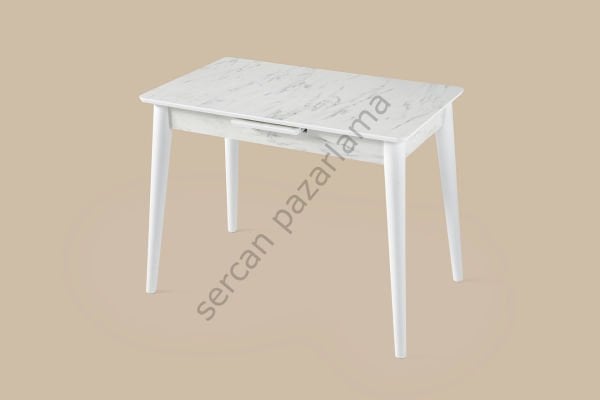 1273 - Melisa Masa 60x100 - HighGloss Marmo/Beyaz
