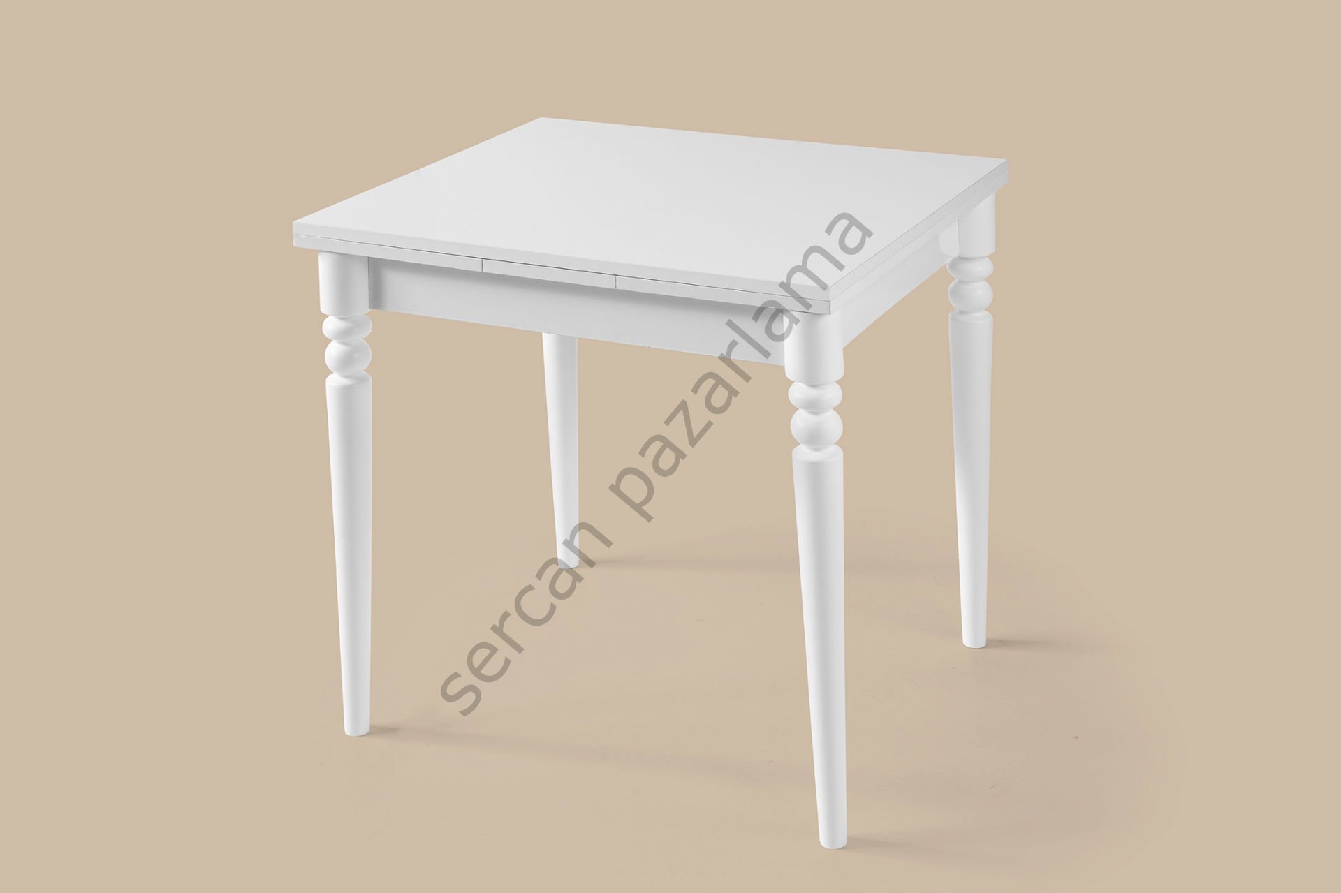 1225 - Pınar Masa 70x80 - Beyaz