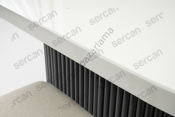 7133 - Asos Masa 90x160 - Beyaz/Siyah
