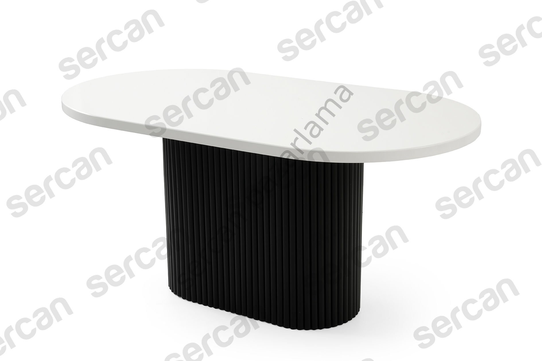 7133 - Asos Masa 90x160 - Beyaz/Siyah