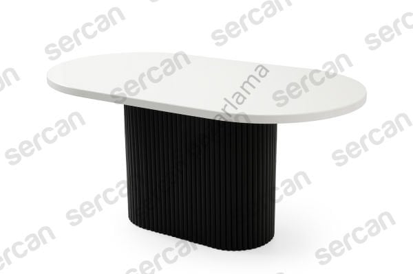 7133 - Asos Masa 90x160 - Beyaz/Siyah
