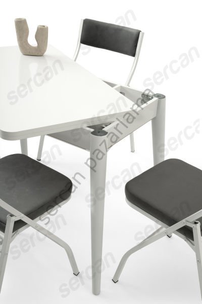 1331-2341 - Rüya Masa Sandalye Takımı - Beyaz
