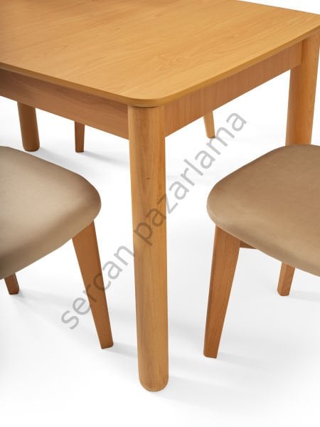 1243-2031 - Safir Masa Sandalye Takımı - Kayın/Naturel