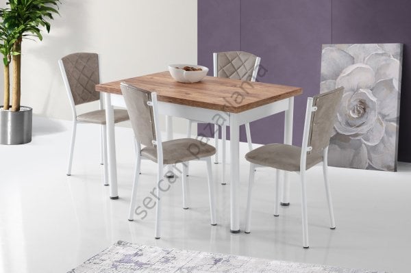 1151-2127 - Smart Masa Sandalye Takımı - Çam/Beyaz