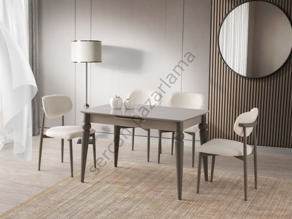 1124-2286 - Trend Masa Sandalye Takımı - Cappucino