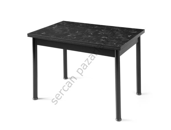 1157 - Smart Masa 70x110 - Siyah Mermer/Siyah