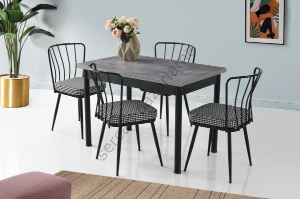 1154 - Smart Masa 70x110 - Gri/Siyah