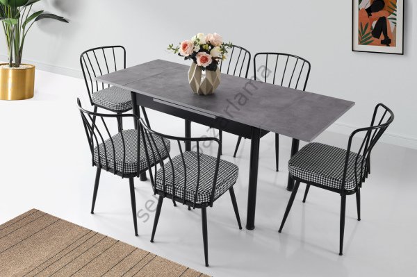 1154 - Smart Masa 70x110 - Gri/Siyah