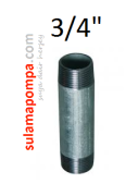3/4 \'\' 9 CM GALVANİZ BORU NİPELİ